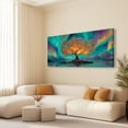 thumbnail image 4 of Large Tree of Life Canvas Wall Art, Abstract Canvas Prints Fantasy Landscape Paintings, Oversized Nature Pictures Artwork for Modern Home Decoration, 4 of 7