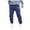 Z124-Blue, variant on Big and Tall Pants Casual Retro Hiking Casual Pants Stretch Waist Active Athletic Workout Pants with Pockets