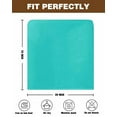 thumbnail image 7 of nqOlkjepod Turquoise Chair Covers Set of 8, Decorative Chair Back Cover, Modern Pure Turquoise Dining Room Chair Slipcovers Removable Chair Protectors Covers for Party Banquet, 7 of 7