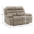 thumbnail image 7 of Lexicon Hancock Leather Power Double Reclining Love Seat in Latte, 7 of 7