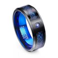 thumbnail image 3 of Anillos con diseño de dragones elementales puros, acabado pulido, regalo de Navidad para hombres, 3 of 5