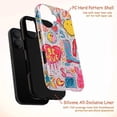 thumbnail image 4 of Graffiti Pop Art Phone Case, Colorful Y2K Street Style Doodle Protective Cover, Retro Smiley and Heart Design for iPhone 17 16 15 14 13 12 11 Plus Pro Max Mini, 4 of 6