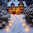 thumbnail image 2 of 30 Pcs Luminary Bags, Fire-Retardant White Paper Luminary Candle Bags with Heart Pattern for Christmas Weddings Birthday Valentine's Day Halloween Party Decoration, 2 of 6