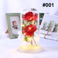 thumbnail image 3 of CAROOTU LED Rose Flower Decor Battery Powered String Light Desk Lamp Romantic Valentine's Day Gift, 3 of 7