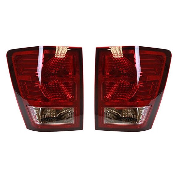 For Jeep Grand Cherokee Tail Light 2007 2008 2009 2010 Driver and Passenger Side Pair For CH2800172, CH2801172 | 55079013AC, 55079012AC