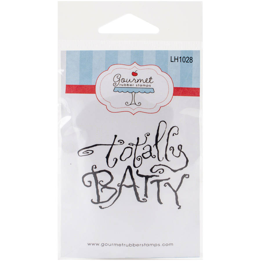 Gourmet Rubber Stamps Cling Stamps 2.75"X4.75"Totally Batty Walmart