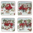 thumbnail image 3 of Certified International  Red Truck Snowman 16 pc Dinnerware Set, Service for 4, 3 of 5