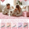 thumbnail image 7 of Bleum Cade Rugs for Living Room 8'x10' Pink Washable Rugs for Bedroom, Printed Romantic Hearts Low Pile Carpet, Ultra Soft Non Slip Durable Large Area Rugs for Mother's Day Gift, 7 of 7
