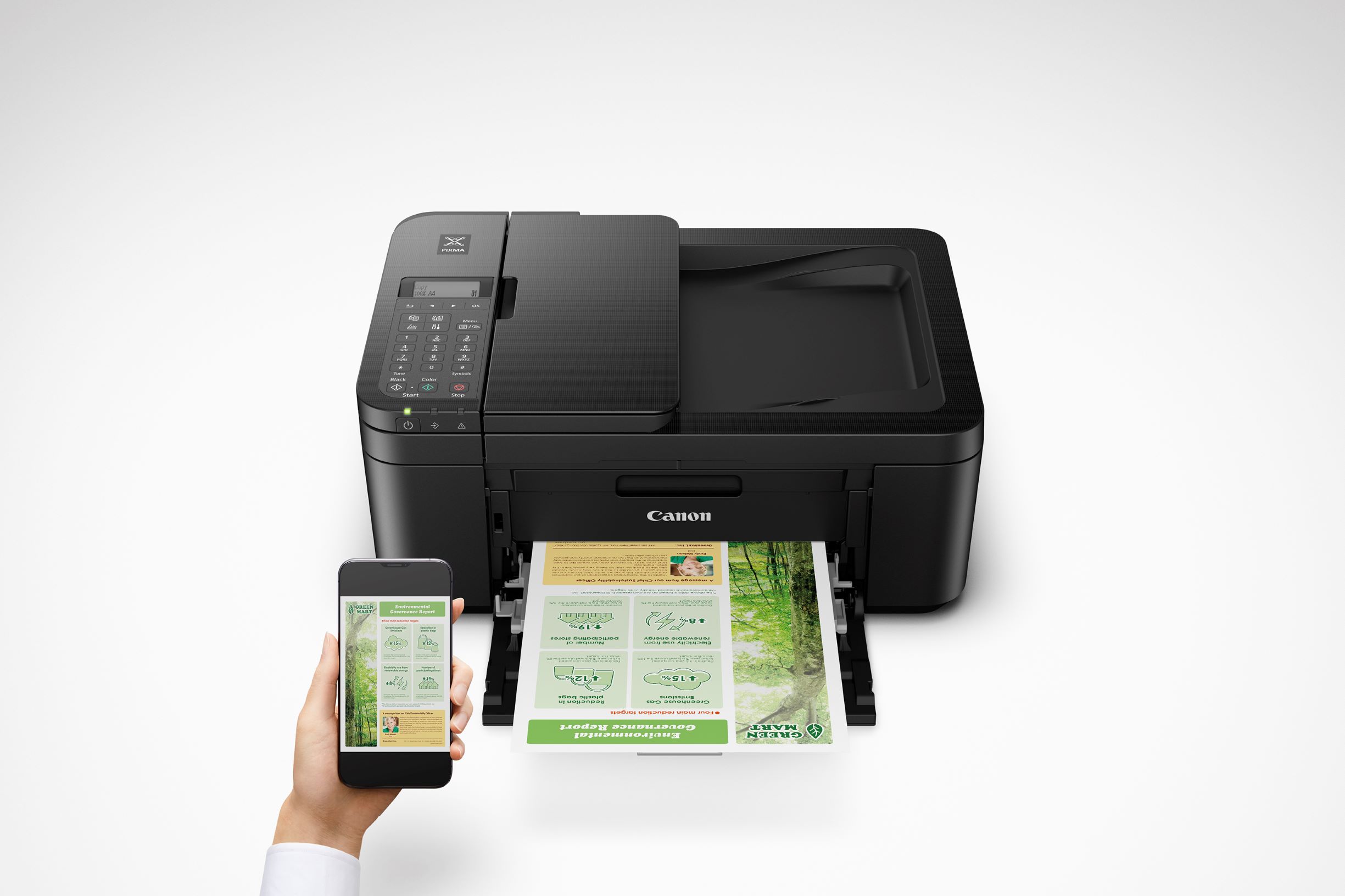 Canon PIXMA TR4722 All-in-One Wireless InkJet Printer with ADF, Mobile Print and Fax - image 8 of 9