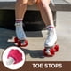 thumbnail image 4 of 2 topes de goma para patines con forma de pata de gato, de repuesto, para uso en interiores y exteriores., 4 of 5