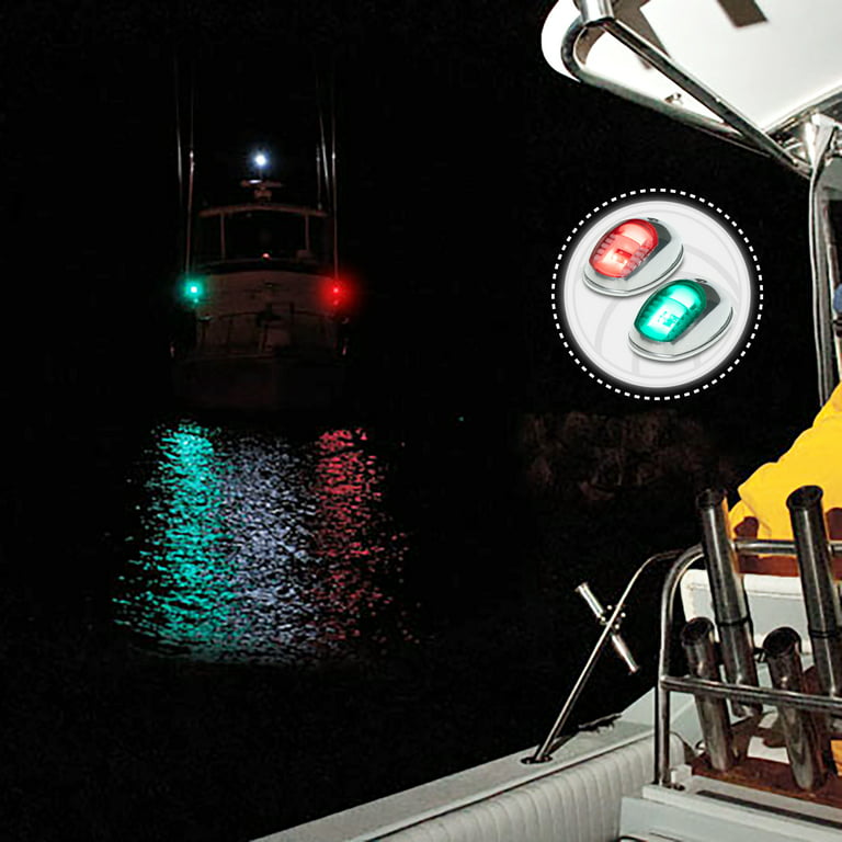 Five Oceans Boat Navigation Lights, LED Bow Light, Navigation Lights for  Boats LED Red and Green, Boat Lights Navigation Horizontal Mount Sidelight