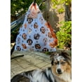 thumbnail image 7 of Wrapables Large Foldable Tote Nylon Reusable Grocery Bags, Stylish Doggies, 7 of 7