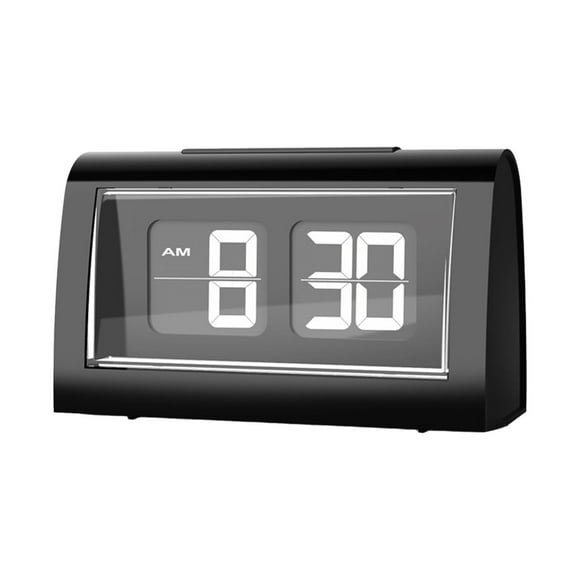 Reloj despertador digital con tapa automática, reloj de mesa decorativo con luz de fondo, reloj digital eléctrico, reloj de escritorio con tapa para d