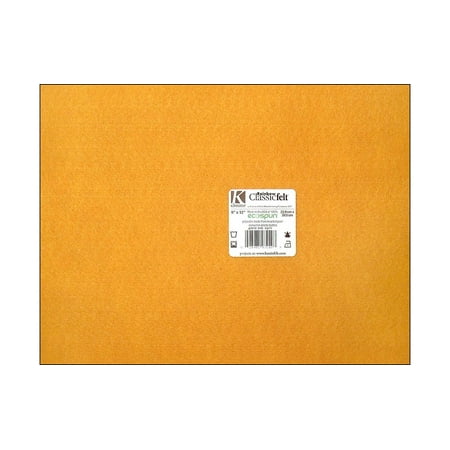 Kunin Classic Felt 9x12" Piece Goldenrod (pack of 24)