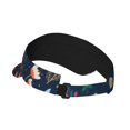 thumbnail image 2 of Fotbe Colorful Flowers Visera Deportiva con Diseño, Gorra Abierta Ajustable de Algodón para Mujer y Hombre, 2 of 7