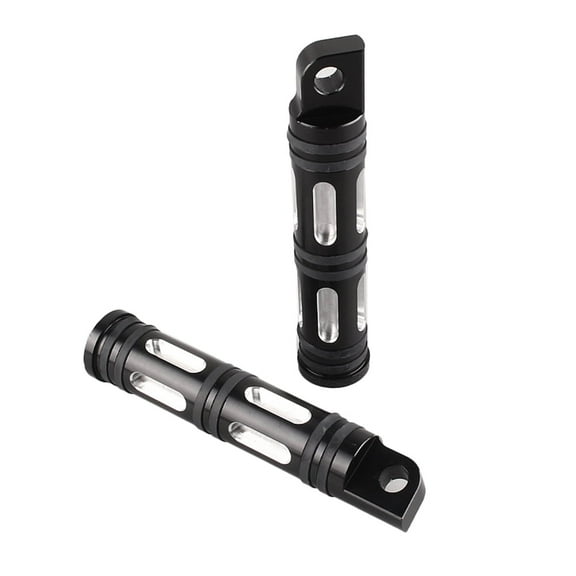 ZSWAL Motorcycle Footpegs Black CNC Billet Aluminum Foot Pegs, Footrests Pedals for Harley FXCW FXCWC FXS FXSB FXSBSE XL883L XL1200C XG XR