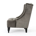 thumbnail image 6 of Talisa High-Back New Velvet Club Chair, Gray, 6 of 9