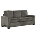 thumbnail image 3 of Valencia 81in. Grey Queen Size Sleeper Sofa Bed with USB & Outlet, 3 of 14