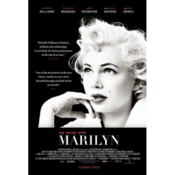 My Week With Marilyn Movie mini poster 11inx17in in Mail/storage/gift tube 11x17 poster #046264