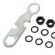 thumbnail image 3 of 13 piezas monopatín camiones eje de montaje tuercas hexagonales llave y espaciadores Longboard accesorios de Hardware (negro, dorado, plateado) Cola Tuercas del eje del monopatín, 3 of 4