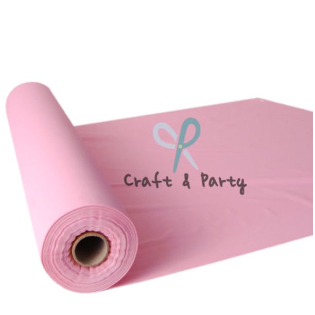 Plastic Banquet Tablecloth Roll, Pink, 40in x 100ft