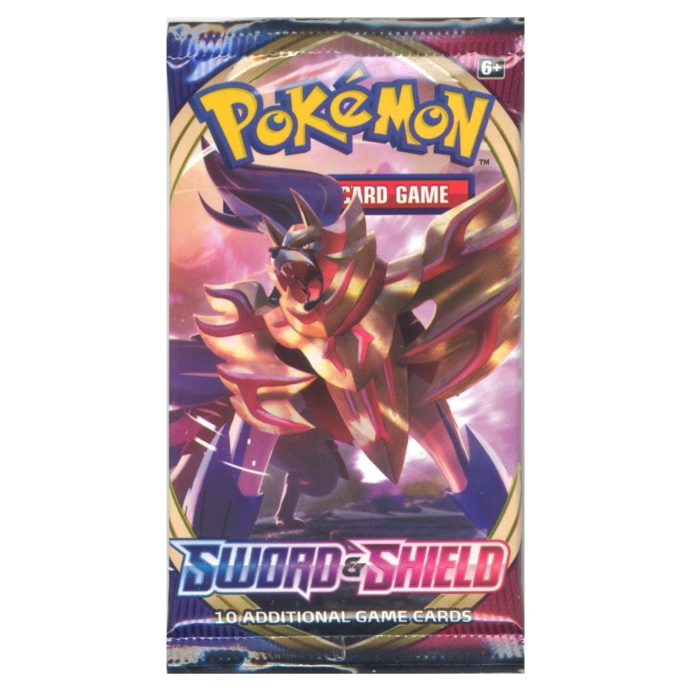monarki Spild Beregn Pokémon Cards Sword and Shield - Booster Pack Trading Card Game -  Walmart.com
