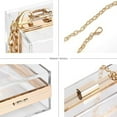 thumbnail image 3 of Women Clear Purse Acrylic Clear Clutch Bag, Shoulder Handbag With Removable Gold Chain Strap, 3 of 7