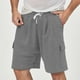 thumbnail image 2 of Pantalones cortos holgados con cordón para hombre - Poliéster, cintura elástica, transpirables, informales/para actividades al aire libre, pantalones cortos (S-XXXL), 2 of 8