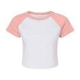 thumbnail image 1 of Bella + Canvas Womens Micro-Rib Raglan Crop Top, 1 of 3