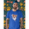 thumbnail image 2 of Corgi Peaking Out T-Shirt Men -Image by Shutterstock, Male XX-Large, 2 of 4