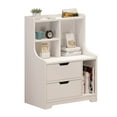 thumbnail image 6 of Anqidi Modern White Nightstand 2 Drawers Side Table Cabinet Wood End Table with Storage Shelf Bedroom Bedside Furniture, 6 of 10