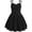 Black, variant on IBTOM CASTLE Teen Girls Floral Spaghetti Strap Sundress Party Dress | Adjustable Bow V Neck Ruffle Summer Dress, Tween Girls Graduation Dance Dress,Teens Birthday Holiday Dresses Blue