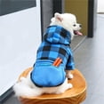 thumbnail image 4 of Dog Winter Sweatshirt with Hood and Pocket Pet Hoodies Plaid Pattern Pullover Cold Weather Dog Clothes Pet Apparel for Small Medium Large Dogs, 4 of 5