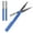 Deep Blue, variant on BambooMN Penblade Pen-Style Portable Travel Scissors Bulk Pack - Deep Blue & Pink - 15 Pairs Each