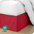 thumbnail image 6 of Bare Home Double Brushed Bed Skirt - Premium 1800 Collection - 15-inch Drop - King, Red, 6 of 10