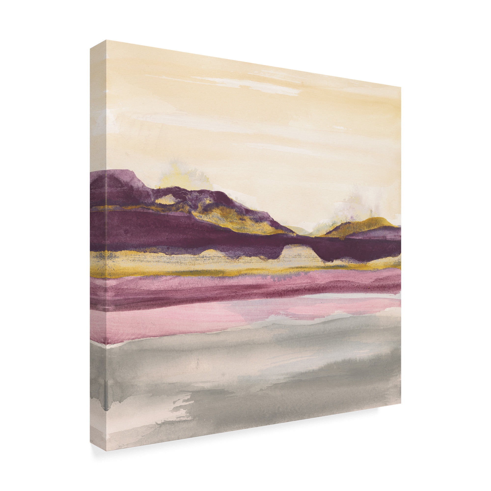 Trademark Fine Art 'Purple Rock Dawn II Gold' Canvas Art by Chris Paschke