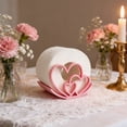 thumbnail image 2 of Portarrollos de papel higiénico con forma de corazón, impreso en 3D, de pie, con corazones de amor, para decoración de baño, 2 of 8