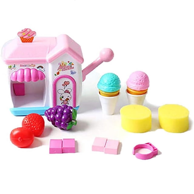 Vogacara Juguetes de baño creativos para niños, fabricante de espuma, bañera, helado, burbuja, juego de simulación de pasteles, bañera de agua, Juguetes Vogacara FN007523-00
