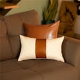 thumbnail image 1 of HomeRoots 400975 Blanc & Brun Boho Housses de Coussin - Lot de 2, 1 of 1