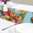 thumbnail image 4 of Yayeee Table Runner 70 inches Long Home Kitchen Dinning Party Decoration, Orange Floral Tomatoes, 4 of 7