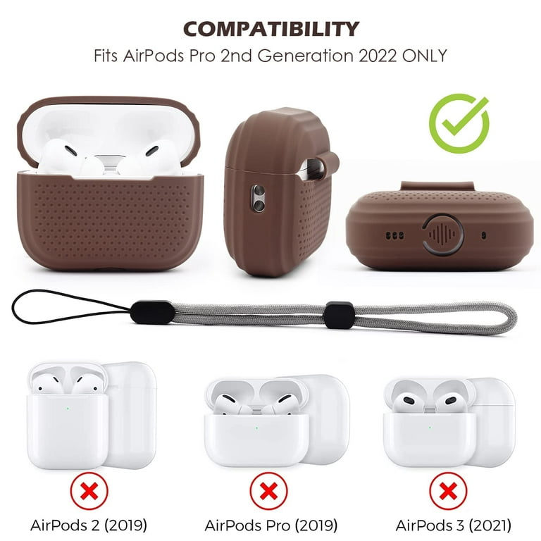  Airpods Pro 2nd/1st Generation Case Cover (2022/2019) with  Keychain,V-MORO Cute Suitcase Earphone Protective Case for Apple Airpods  Pro 2 Men Women-Silver : Electronics