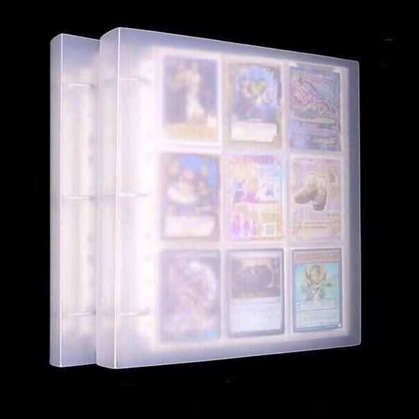 Álbum de coleccionista, almacenamiento de postales, álbum de tarjetas de nueve rejillas, tarjetas pequeñas de PP, álbum de tarjetas de doble cara de hojas sueltas, álbumes interiores