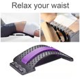 thumbnail image 4 of Jumpingount Masajeador de espalda Fitness Relajación Camilla Estiramiento Presión Aliviar Viaje Plástico Columna vertebral Soporte Tipo 2 Púrpura masajeadores Tipo 1 Púrpura Jumpingount CE011707-01, 4 of 6