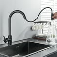 thumbnail image 5 of Senlesen Kitchen Faucet Matte Black Pull Out 360 Rotation Kitchen Sink Tap, 5 of 8