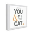 thumbnail image 3 of Stupell Industries Love Is You Me & The Cat Phrase Graphic Art Gallery Wrapped Canvas Print Wall Art, Design by K. Kaufman, 3 of 7