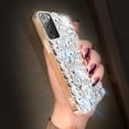 thumbnail image 4 of Samsung Galaxy Note 20 Case Diamond Case for Women 3D Glitter Sparkle Bling Case Luxury Shiny Crystal Diamond Bumper Clear Gems Cute Protective Girly Case Girls Cover(Sliver), 4 of 12