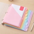 thumbnail image 6 of 8 Count Dividers with Two Pockets, 8 tab Binder Dividers Binder Organizer, Binder Divider with Tabs for School Office and Home Organization, Multicolor, 1 Set 28.5x23.6x1cm, 6 of 6