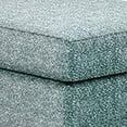 thumbnail image 3 of Berrie Ottoman- Teal Blue Polyester Cushioned Top- Black Wood- 40 Inch, 3 of 5