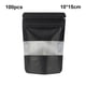 thumbnail image 5 of Inteprter 100 Uds. Bolsa con cierre de cremallera que se puede volver a cerrar, organizador de bolsas que se pueden volver a sellar, bolsas de Almacenamiento y organización del hogar Negro 10x15+6cm, 5 of 6