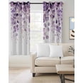 thumbnail image 2 of Purple Eucalyptus Blackout Curtains 72 Inches Long for Bedroom, Spring Botanical Plant Aesthetic Thermal Insulated Room Darkening Black Out Window Curtain Panels Grommet Drapes for Living Room, 2 of 8